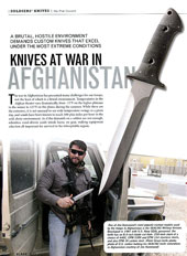 Knives at War in Afghanistan